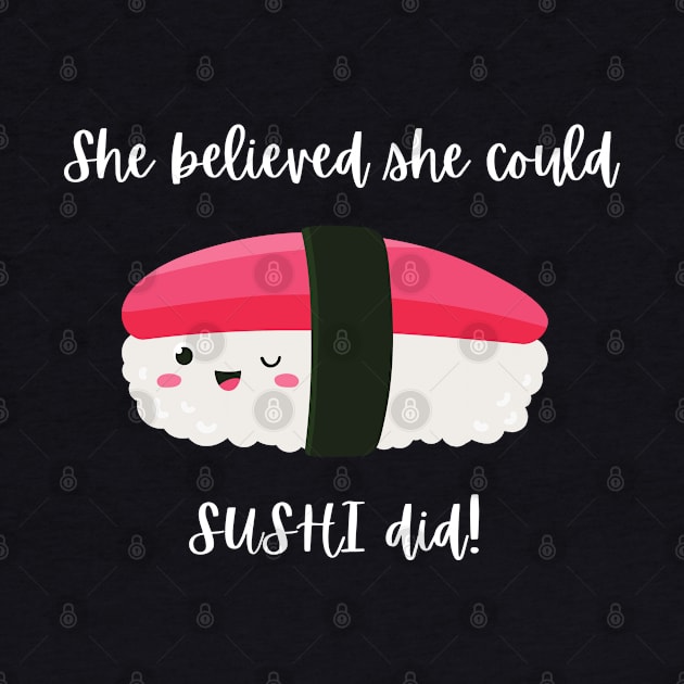 Hardworking Sushi by Random Prints